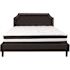 Flash Furniture Black King Platform Bed and Mattress Set