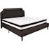 Flash Furniture Black King Platform Bed and Mattress Set