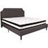 Flash Furniture Dark Gray King Platform Bed and Mattress Set