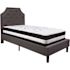 Flash Furniture Dark Gray Twin Platform Bed and Mattress Set