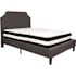 Flash Furniture Dark Gray Full Platform Bed and Mattress Set