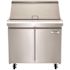 Norpole 7.6 cu. ft. Mega Top Sandwich/Salad Prep Commercial Freezerless Refrigerator in Stainless Steel