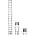 15.5 ft. Aluminum Telescoping Extension Ladder (19.5 Reach Height), 250 lbs. Load Capacity ANSI Type I Duty Rating
