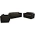 Flash Furniture 3-Piece Black Living Room Sets