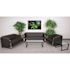 Flash Furniture 3-Piece Black Living Room Sets