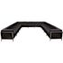 Flash Furniture 12-Piece Black Living Room Sets