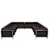 Flash Furniture 6-Piece Black Living Room Sets