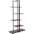 Carnegy Avenue 59.5 in. Driftwood Metal 5-shelf Standard Bookcase with Open Back