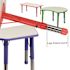 Carnegy Avenue Wren Blue Kids Rectangular Plastic Height Adjustable Activity Table with Grey Top