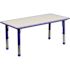 Carnegy Avenue Wren Blue Kids Rectangular Plastic Height Adjustable Activity Table with Grey Top