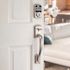 Kwikset Aura Satin Nickel Single Cylinder Electronic Bluetooth Keypad Smart Lock Deadbolt featuring SmartKey Security