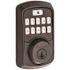Kwikset Aura Venetian Bronze Single Cylinder Electronic Bluetooth Keypad Smart Lock Deadbolt featuring SmartKey Security