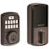 Kwikset Aura Venetian Bronze Single Cylinder Electronic Bluetooth Keypad Smart Lock Deadbolt featuring SmartKey Security
