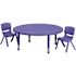 Carnegy Avenue Blue 3-Piece Table and Chair Set