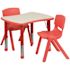 Carnegy Avenue Red 3-Piece Table and Chair Set
