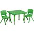 Carnegy Avenue Green 3-Piece Table and Chair Set