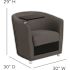 Flash Furniture Charcoal Gray Fabric Office/Desk Chair