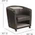 Flash Furniture Black Leather Office/Desk Chair