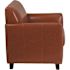 Flash Furniture Faux Leather Cushioned Reception Chair in Cognac