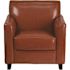 Flash Furniture Faux Leather Cushioned Reception Chair in Cognac