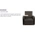Black George Leather Soft Guest Chair with Tablet Arm and Cup Holder, Modern Upholstered Tablet Arm Chair for Offices