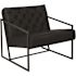 Flash Furniture Black Hercules Madison Series LeatherSoft Tufted Lounge Chair, Tufted Retro Accent Chair for Living Room