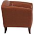 Flash Furniture Faux Leather Cushioned Reception Chair in Cognac