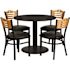 Carnegy Avenue 5-Piece Black Table and Chair Set