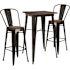 Carnegy Avenue 3-Piece Black Table and Chair Set