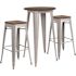 Carnegy Avenue 3-Piece Silver Table and Chair Set
