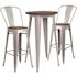 Carnegy Avenue 3-Piece Silver Table and Chair Set
