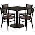 Carnegy Avenue 5-Piece Black Table and Chair Set