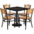 Carnegy Avenue 5-Piece Black Table and Chair Set