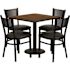Carnegy Avenue 5-Piece Walnut Table and Chair Set