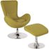 Carnegy Avenue Green Fabric Chair and Ottoman Set
