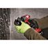 Milwaukee Large High Visibility Level 2 Cut Resistant Polyurethane Dipped Work Gloves