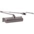LCN Sized 1-5 Aluminum/689 Finish Regular Arm Surface Door Closer with 62PA Shoe (20-Year Warranty)