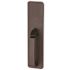 Von Duprin Grade-1 Sprayed Dark Bronze Exit Device Trim Only, Blank Escutcheon Thumb Press Trim, Non-Handed