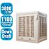 Hessaire 3,800 CFM 2-Speed Down-Draft Aspen Evaporative Cooler for 1,200 sq. ft. (Motor not Included)