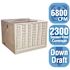 Hessaire 6,800 CFM Down-Draft Rigid Media 8 in. Evaporative Cooler for 2,400 sq. ft. (Motor not Included)