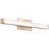 Lithonia Lighting Contractor Select 18-Watt 24 in. 1 Light Brushed Nickel LED Vanity Light Bar Switchable Light Color