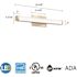 Lithonia Lighting Contractor Select 18-Watt 24 in. 1 Light Brushed Nickel LED Vanity Light Bar Switchable Light Color