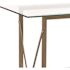 Carnegy Avenue Clear/Matte Gold Coffee Table