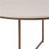 Carnegy Avenue 36 in. White Medium Round Wood Coffee Table