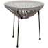 Carnegy Avenue 20 in. Gray Small Round Glass Coffee Table with Storage