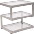 Carnegy Avenue Clear/Silver Coffee Table