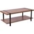 Carnegy Avenue 46 in. Rustic Large Rectangle Wood Coffee Table with Shelf