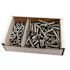 200-Pieces #8 Metal Zinc EZ Wall Anchors with Screws (100 each per pack)