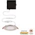 Ultra Slim Integrated LED 4 in Round Adj Color Temp Canless Recessed Light for Kitchen Bath Living rooms, White