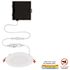 Ultra Slim Integrated LED 4 in Round Adj Color Temp Canless Recessed Light for Kitchen Bath Living rooms, White